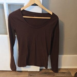 No Boundaries Chocolate Long Sleeve Tee